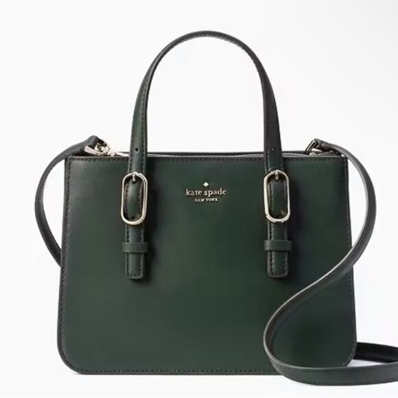 kate spade Handbags - KATE SPADE NWT $349 Connie Small Triple Gusset Satchel Green